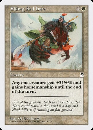 Riding Red Hare [Portal Three Kingdoms] MTG Single Magic: The Gathering  | Multizone: Comics And Games