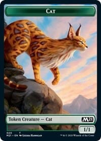 Cat (020) // Soldier Double-sided Token [Core Set 2021 Tokens] MTG Single Magic: The Gathering  | Multizone: Comics And Games