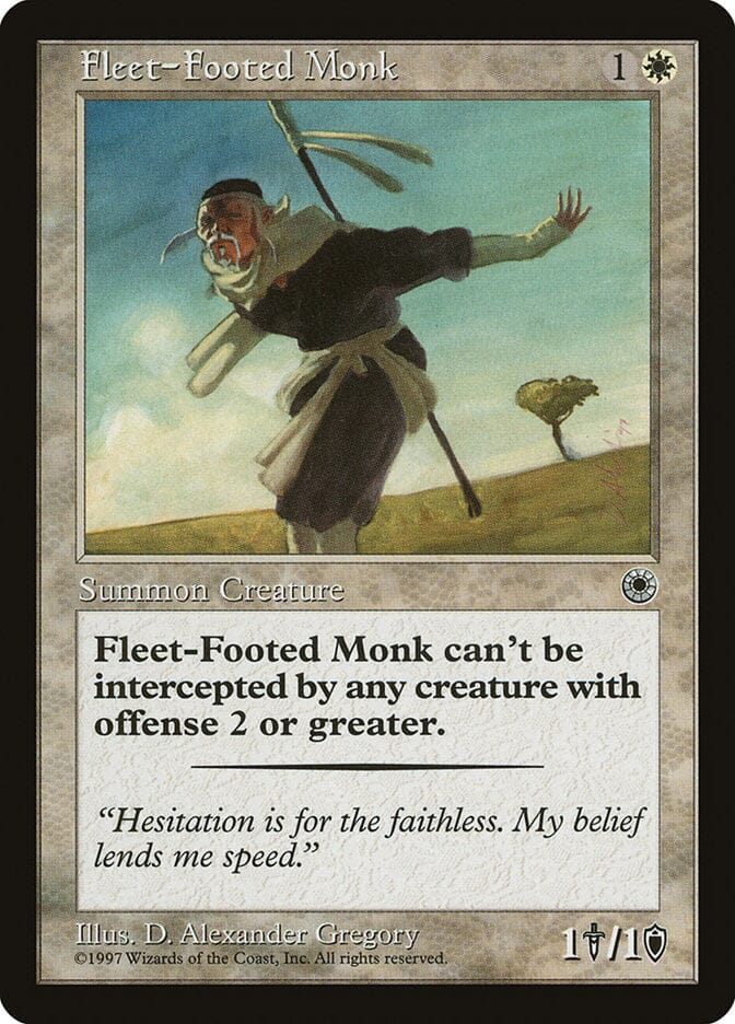 Fleet-Footed Monk [Portal] MTG Single Magic: The Gathering  | Multizone: Comics And Games