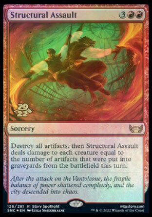 Structural Assault [Streets of New Capenna Prerelease Promos] MTG Single Magic: The Gathering  | Multizone: Comics And Games