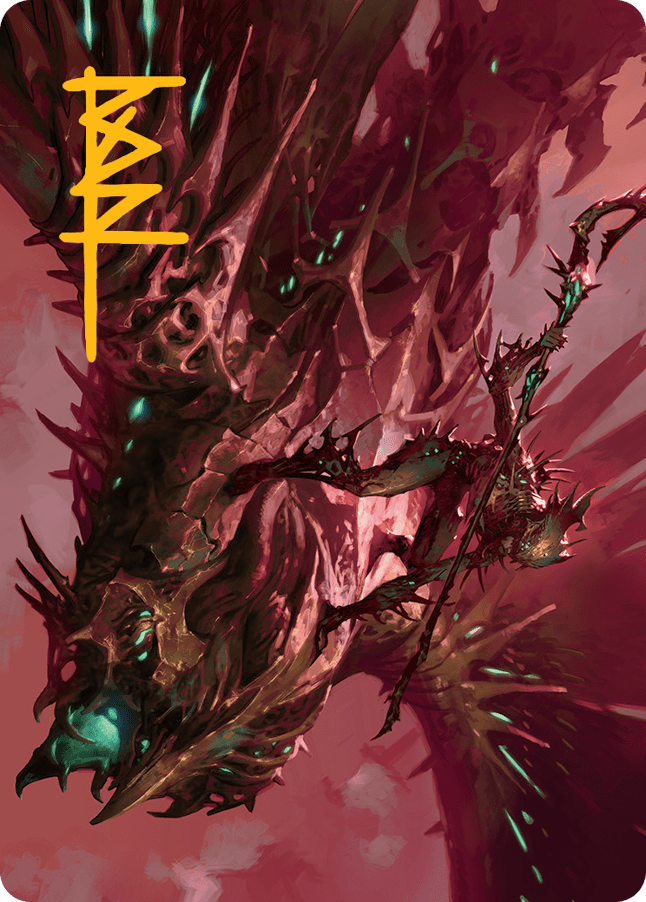 Skyclave Invader Art Card (Gold-Stamped Signature) [March of the Machine Art Series] MTG Single Magic: The Gathering  | Multizone: Comics And Games