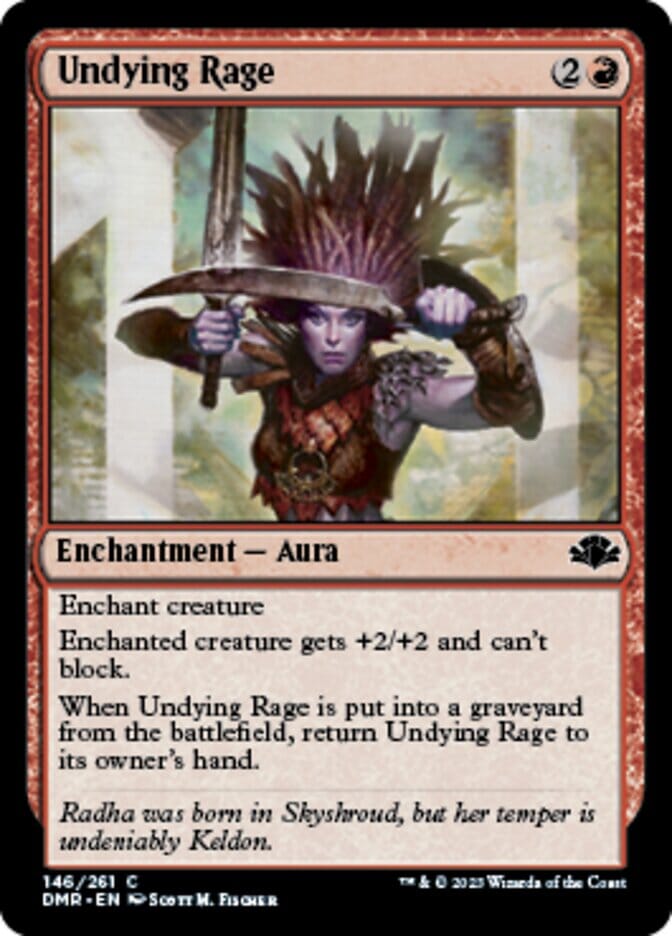 Undying Rage [Dominaria Remastered] MTG Single Magic: The Gathering  | Multizone: Comics And Games