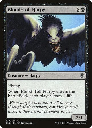 Blood-Toll Harpy [Conspiracy: Take the Crown] MTG Single Magic: The Gathering  | Multizone: Comics And Games