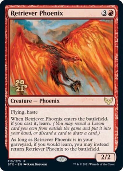 Retriever Phoenix [Strixhaven: School of Mages Prerelease Promos] MTG Single Magic: The Gathering  | Multizone: Comics And Games