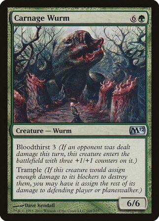 Carnage Wurm [Magic 2012] MTG Single Magic: The Gathering  | Multizone: Comics And Games