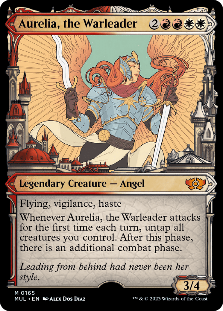 Aurelia, the Warleader (Halo Foil) [Multiverse Legends] MTG Single Magic: The Gathering  | Multizone: Comics And Games