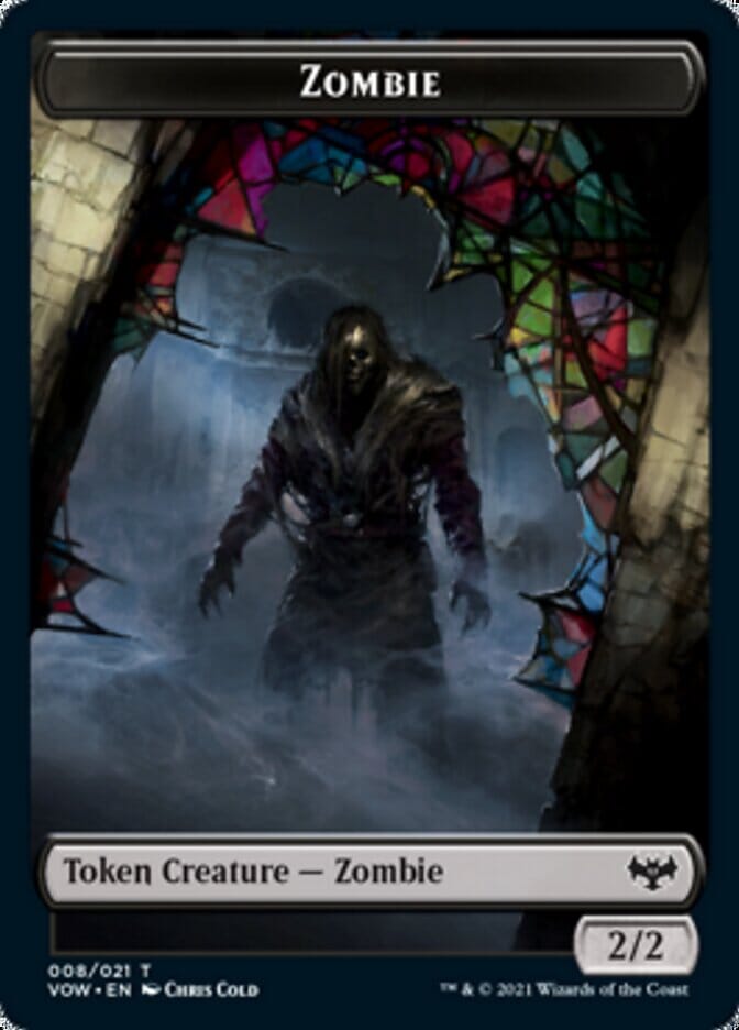 Zombie (008) // Zombie (005) Double-sided Token [Innistrad: Crimson Vow Tokens] MTG Single Magic: The Gathering  | Multizone: Comics And Games
