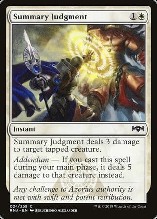 Summary Judgment [Ravnica Allegiance] MTG Single Magic: The Gathering  | Multizone: Comics And Games