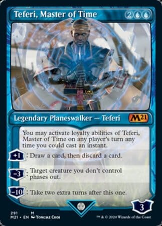 Teferi, Master of Time (Showcase) (291) [Core Set 2021] MTG Single Magic: The Gathering  | Multizone: Comics And Games