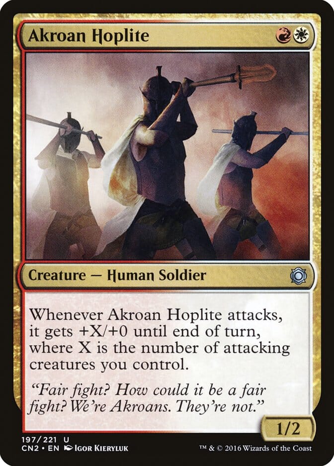 Akroan Hoplite [Conspiracy: Take the Crown] MTG Single Magic: The Gathering  | Multizone: Comics And Games