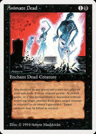 Animate Dead [Summer Magic / Edgar] MTG Single Magic: The Gathering  | Multizone: Comics And Games