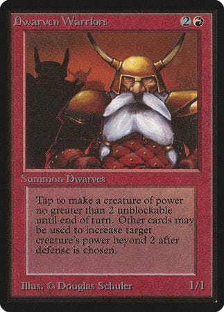 Dwarven Warriors [Limited Edition Beta] MTG Single Magic: The Gathering  | Multizone: Comics And Games