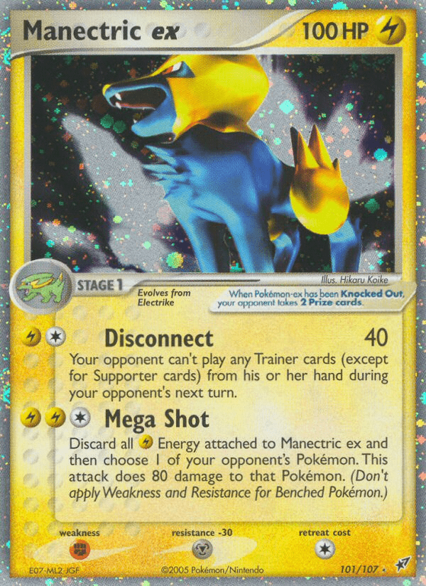 Manectric ex (101/107) [EX: Deoxys] Pokemon Single Pokémon  | Multizone: Comics And Games