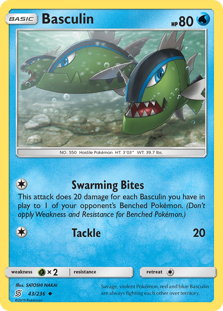 Basculin (43/236) [Sun & Moon: Unified Minds] Pokemon Single Pokémon  | Multizone: Comics And Games