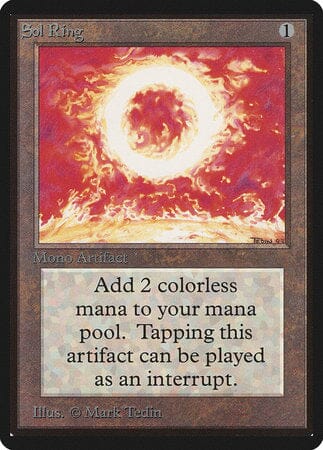 Sol Ring [Limited Edition Beta] MTG Single Magic: The Gathering  | Multizone: Comics And Games