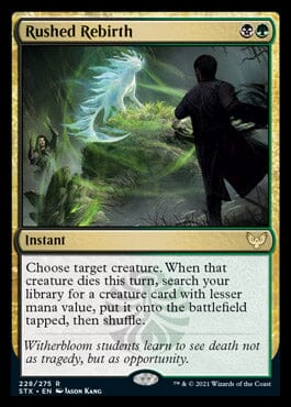 Rushed Rebirth [Strixhaven: School of Mages] MTG Single Magic: The Gathering  | Multizone: Comics And Games