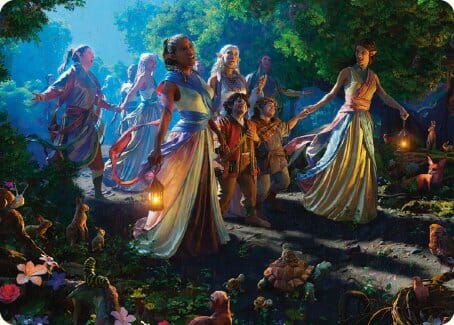 Realm Seekers Art Card [The Lord of the Rings: Tales of Middle-earth Art Series] MTG Single Magic: The Gathering  | Multizone: Comics And Games