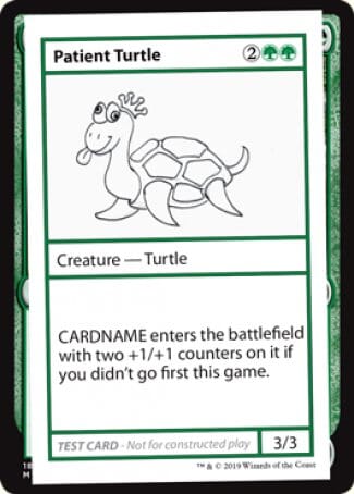 Patient Turtle (2021 Edition) [Mystery Booster Playtest Cards] MTG Single Magic: The Gathering  | Multizone: Comics And Games