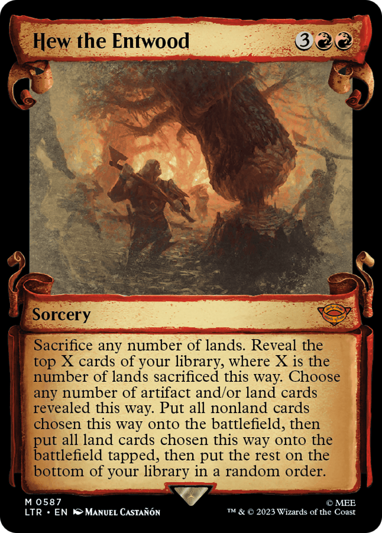 Hew the Entwood [The Lord of the Rings: Tales of Middle-Earth Showcase Scrolls] MTG Single Magic: The Gathering  | Multizone: Comics And Games