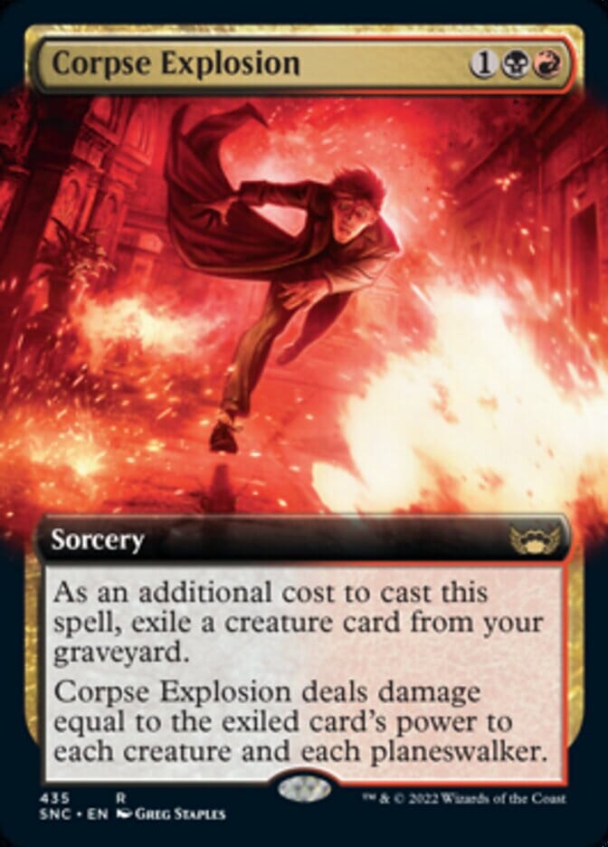 Corpse Explosion (Extended Art) [Streets of New Capenna] MTG Single Magic: The Gathering  | Multizone: Comics And Games