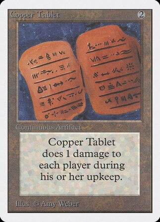 Copper Tablet [Unlimited Edition] MTG Single Magic: The Gathering  | Multizone: Comics And Games