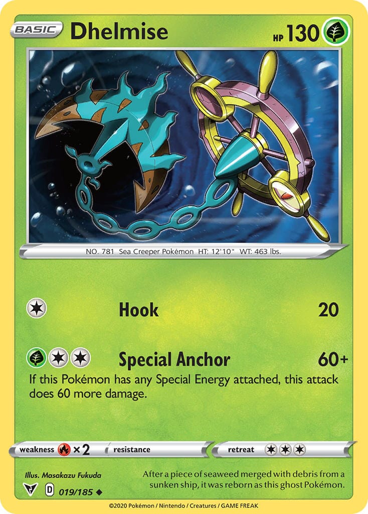 Dhelmise (019/185) [Sword & Shield: Vivid Voltage] Pokemon Single Pokémon  | Multizone: Comics And Games