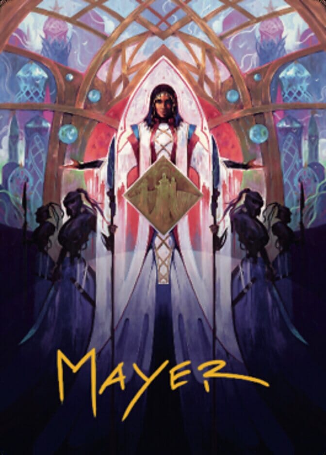 Kayla's Command Art Card (Gold-Stamped Signature) [The Brothers' War Art Series] MTG Single Magic: The Gathering  | Multizone: Comics And Games