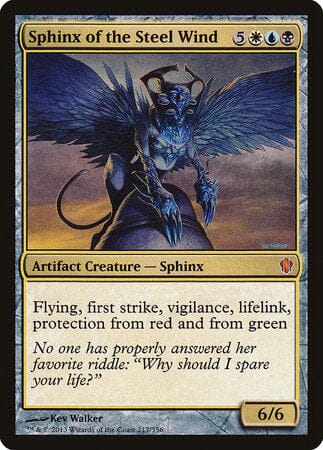 Sphinx of the Steel Wind [Commander 2013] MTG Single Magic: The Gathering  | Multizone: Comics And Games