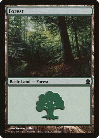 Forest (316) [Commander 2011] MTG Single Magic: The Gathering  | Multizone: Comics And Games