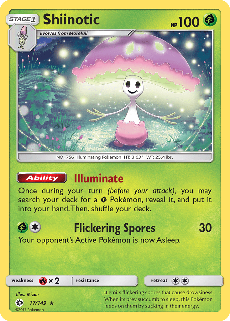 Shiinotic (17/149) [Sun & Moon: Base Set] Pokemon Single Pokémon  | Multizone: Comics And Games