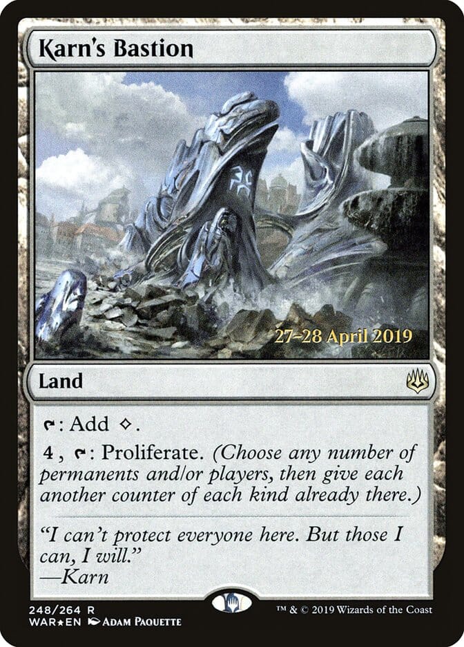 Karn's Bastion [War of the Spark Prerelease Promos] MTG Single Magic: The Gathering  | Multizone: Comics And Games