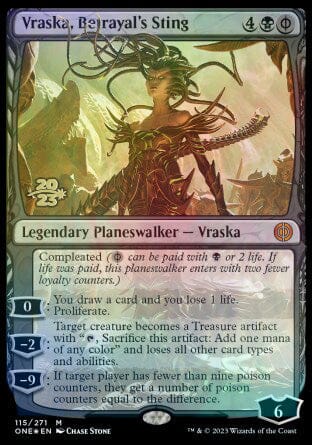 Vraska, Betrayal's Sting [Phyrexia: All Will Be One Prerelease Promos] MTG Single Magic: The Gathering  | Multizone: Comics And Games