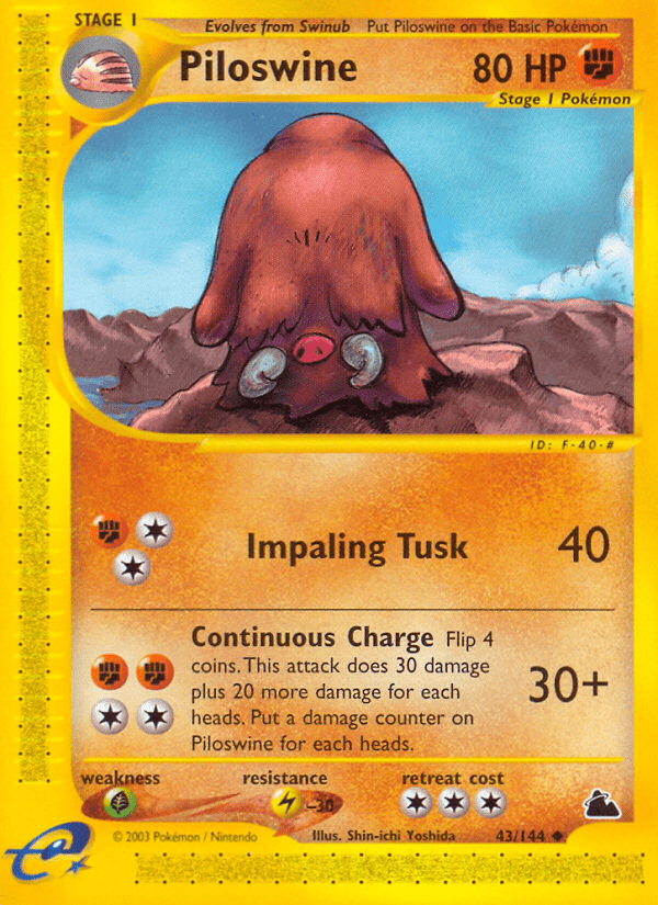 Piloswine (43/144) [Skyridge] Pokemon Single Pokémon  | Multizone: Comics And Games