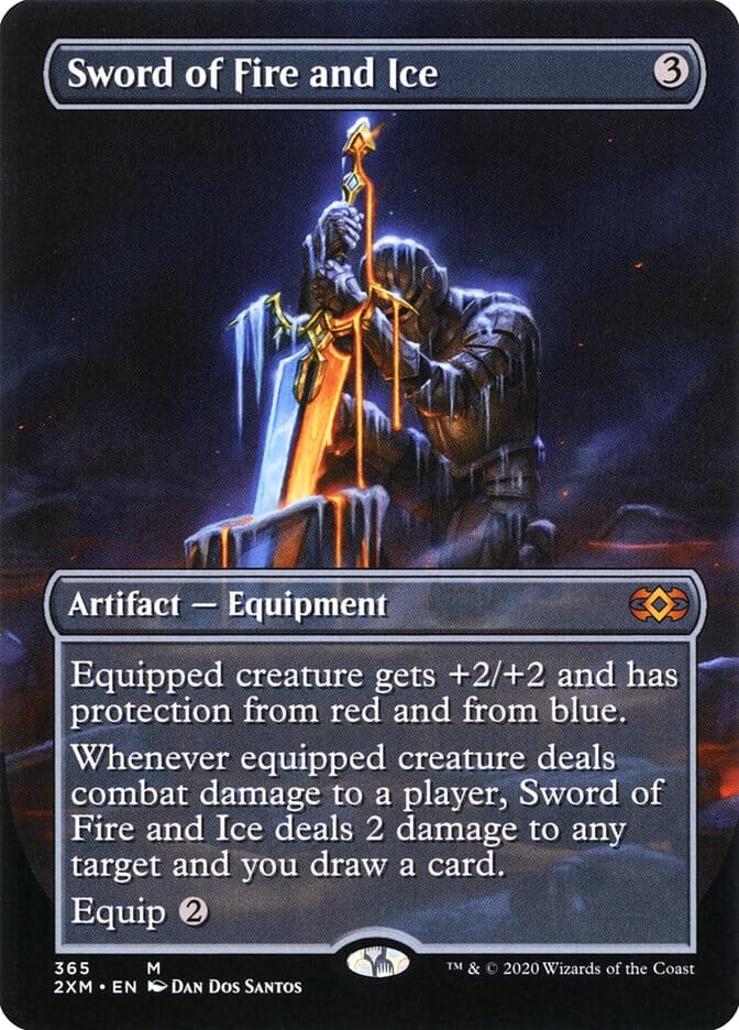 Sword of Fire and Ice (Borderless) [Double Masters] MTG Single Magic: The Gathering  | Multizone: Comics And Games