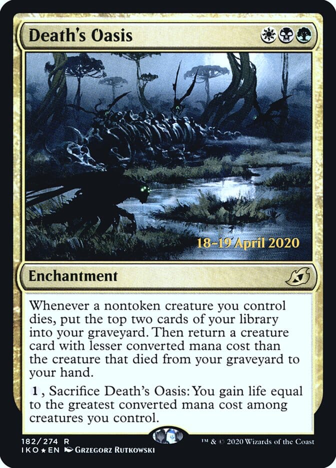 Death's Oasis [Ikoria: Lair of Behemoths Prerelease Promos] MTG Single Magic: The Gathering  | Multizone: Comics And Games