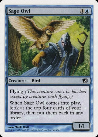 Sage Owl [Eighth Edition] MTG Single Magic: The Gathering  | Multizone: Comics And Games