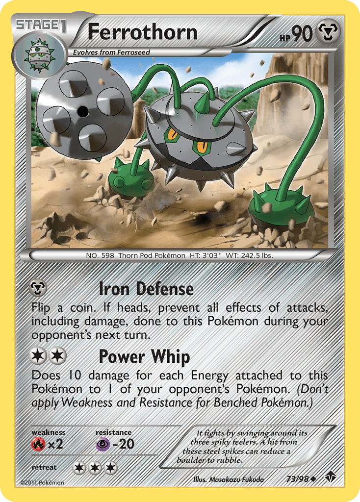 Ferrothorn (73/98) [Black & White: Emerging Powers] Pokemon Single Pokémon  | Multizone: Comics And Games