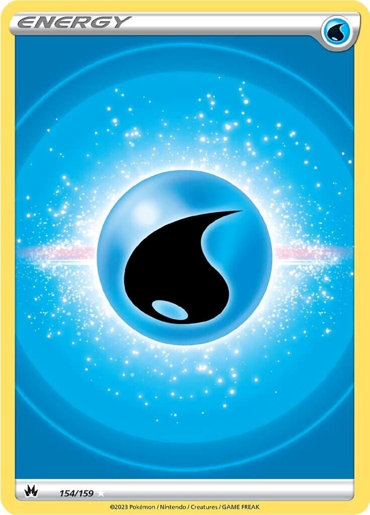 Water Energy (154/159) (Texture Full Art) [Sword & Shield: Crown Zenith] Pokemon Single Pokémon  | Multizone: Comics And Games