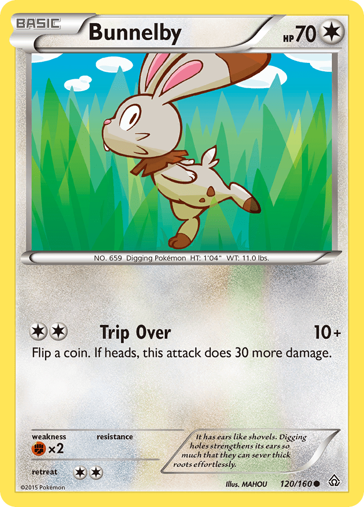 Bunnelby (120/160) [XY: Primal Clash] Pokemon Single Pokémon  | Multizone: Comics And Games