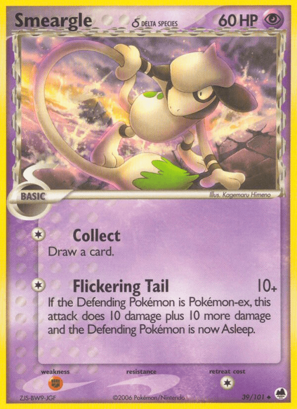 Smeargle (39/101) (Delta Species) [EX: Dragon Frontiers] Pokemon Single Pokémon  | Multizone: Comics And Games