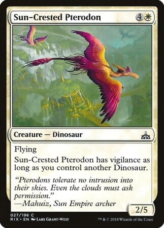 Sun-Crested Pterodon [Rivals of Ixalan] MTG Single Magic: The Gathering  | Multizone: Comics And Games