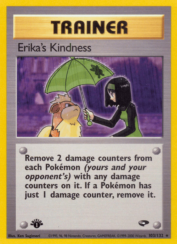 Erika's Kindness (103/132) [Gym Challenge 1st Edition] Pokemon Single Pokémon  | Multizone: Comics And Games