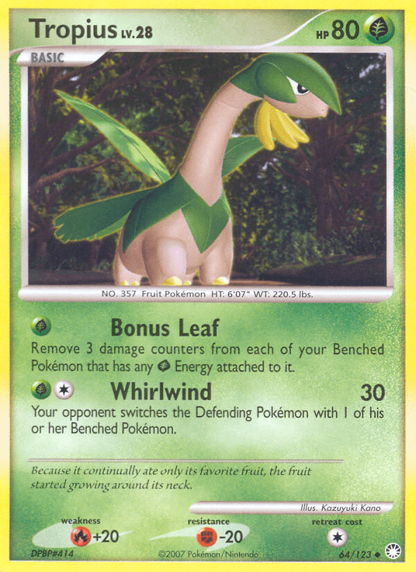 Tropius (64/123) [Diamond & Pearl: Mysterious Treasures] Pokemon Single Pokémon  | Multizone: Comics And Games