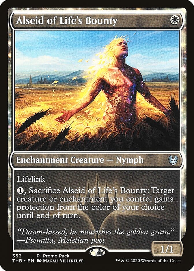 Alseid of Life's Bounty (Promo Pack) [Theros Beyond Death Promos] MTG Single Magic: The Gathering  | Multizone: Comics And Games