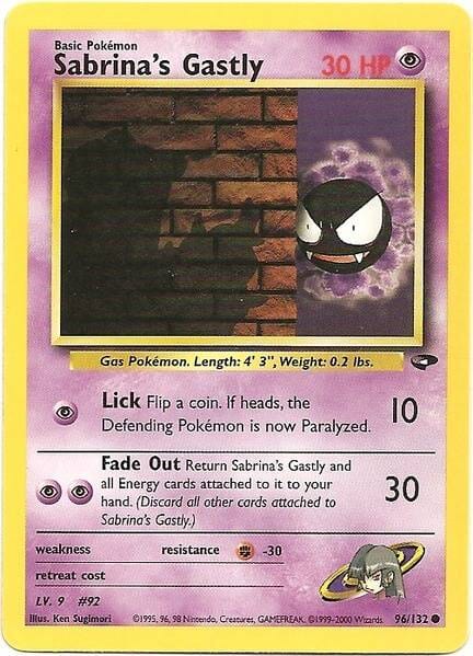 Sabrina's Gastly (96/132) [Gym Challenge Unlimited] Pokemon Single Pokémon  | Multizone: Comics And Games