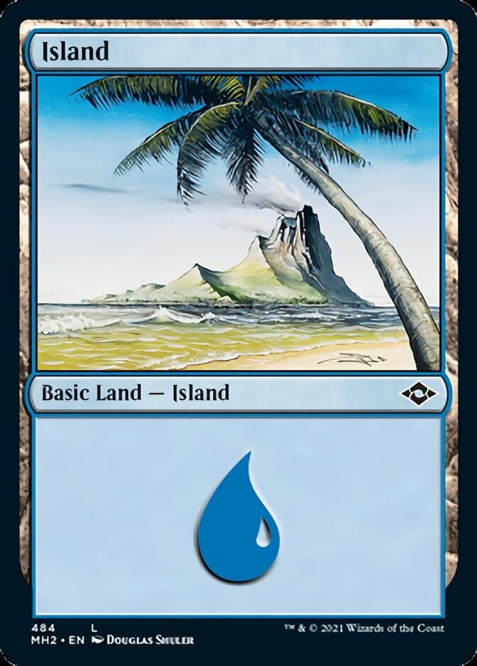 Island (484) (Foil Etched) [Modern Horizons 2] MTG Single Magic: The Gathering  | Multizone: Comics And Games