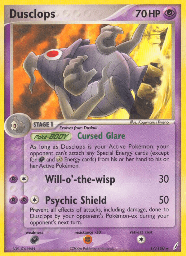 Dusclops (17/100) [EX: Crystal Guardians] Pokemon Single Pokémon  | Multizone: Comics And Games