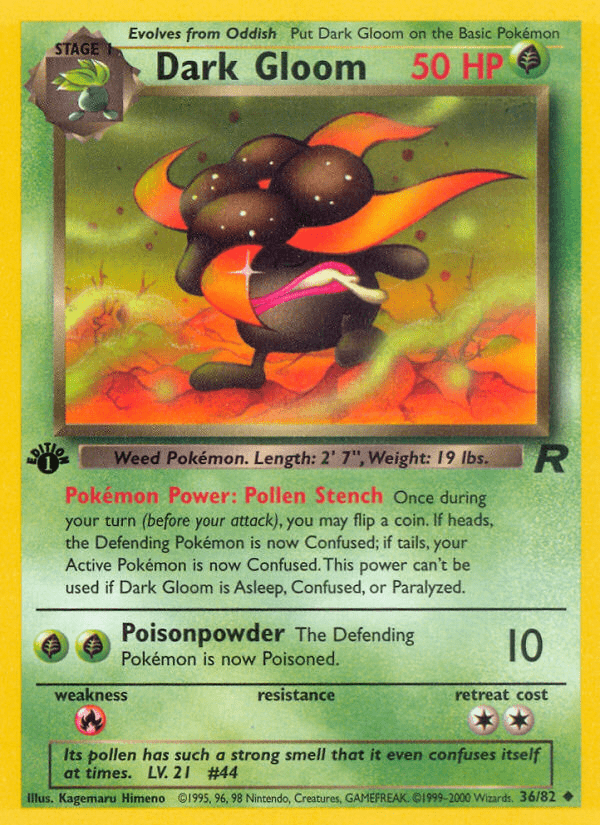 Dark Gloom (36/82) [Team Rocket 1st Edition] Pokemon Single Pokémon  | Multizone: Comics And Games