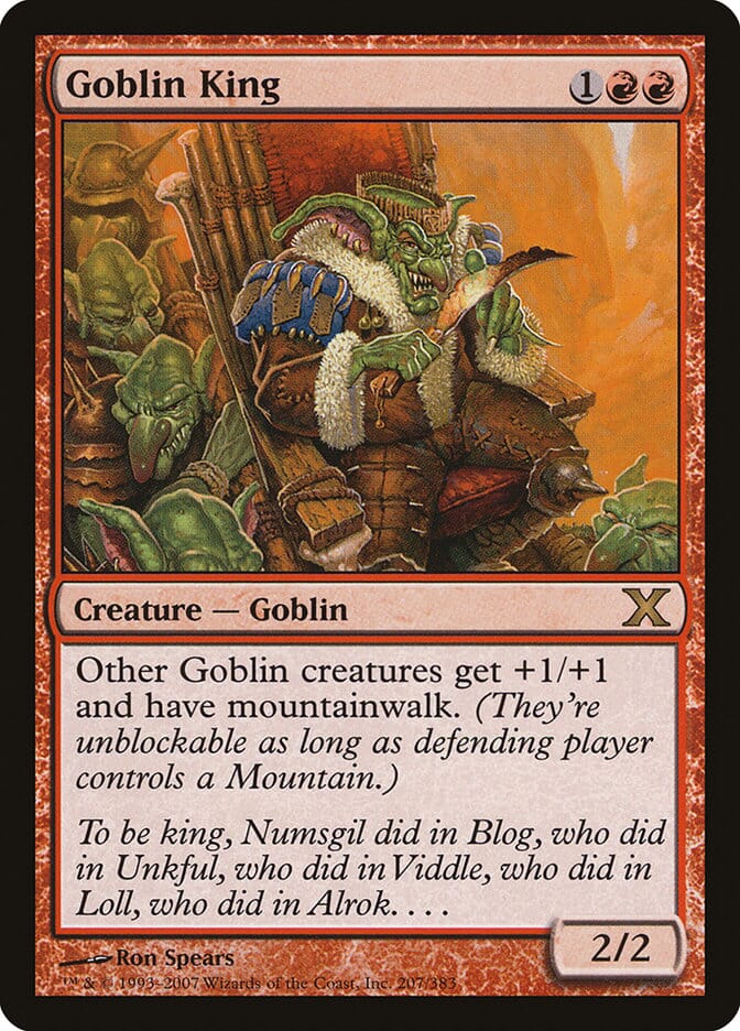 Goblin King [Tenth Edition] MTG Single Magic: The Gathering  | Multizone: Comics And Games