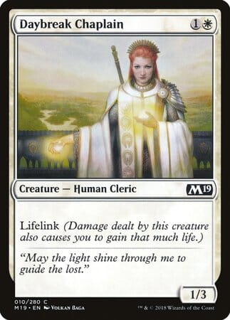 Daybreak Chaplain [Core Set 2019] MTG Single Magic: The Gathering  | Multizone: Comics And Games